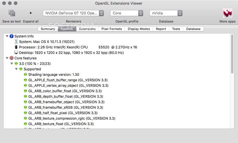 Download Opengl Extension Viewer Mac